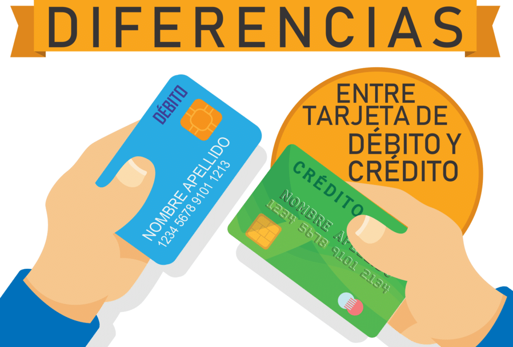 Diferencia entre tarjeta de credito y debito